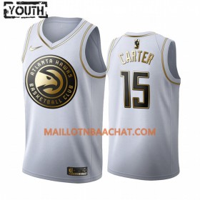 Maillot NBA Atlanta Hawks Vince Carter 15 Nike 2019-20 Blanc Golden Edition Swingman - Enfant